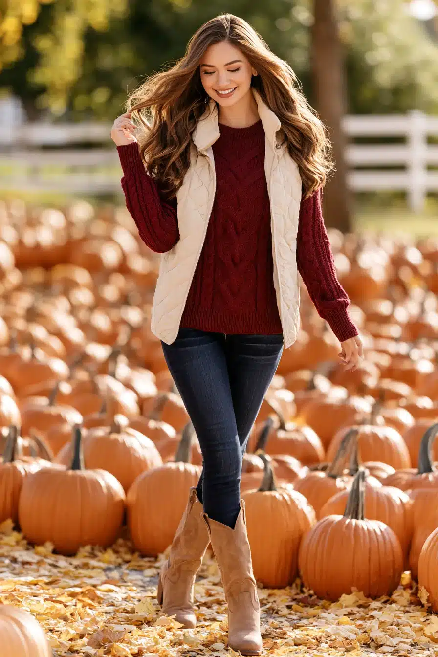 27 Cute Pumpkin Patch Outfit Ideas for a Cozy Autumn Adventure