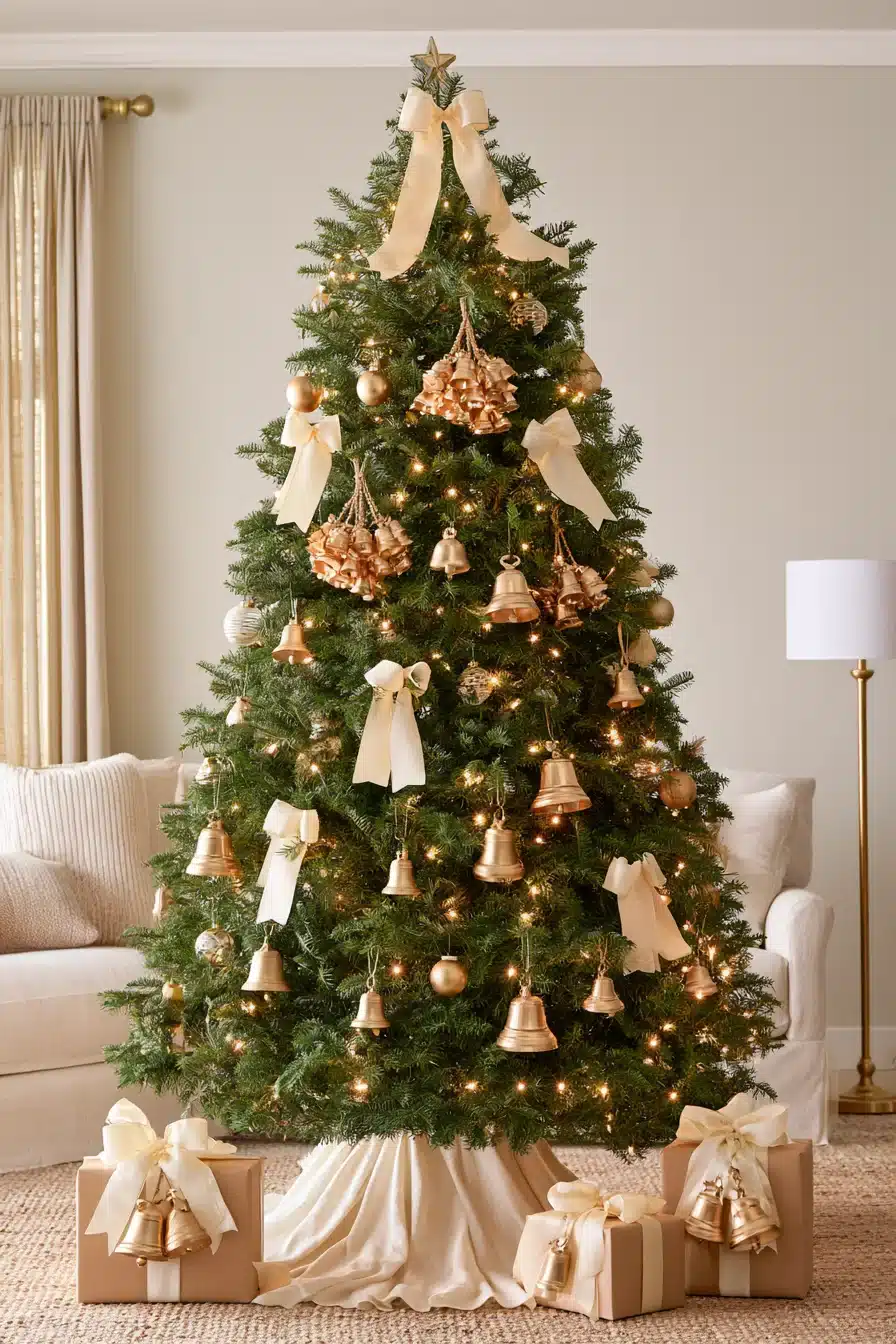 27 Stunning Gold Christmas Tree Ideas to Make Your Holiday Home Sparkle