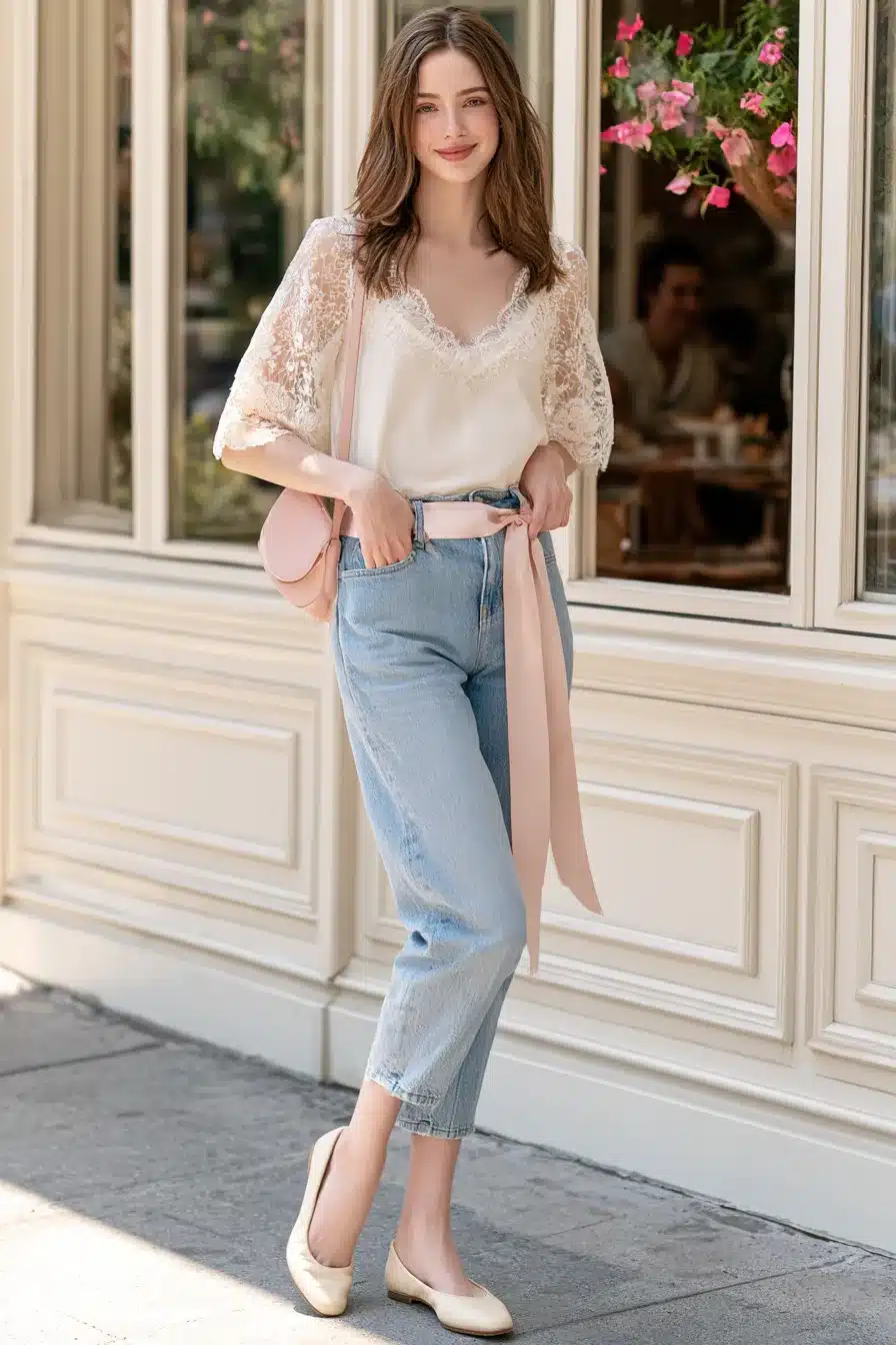 27 Beautiful Coquette Outfit Ideas With Bows Lace and Pearls