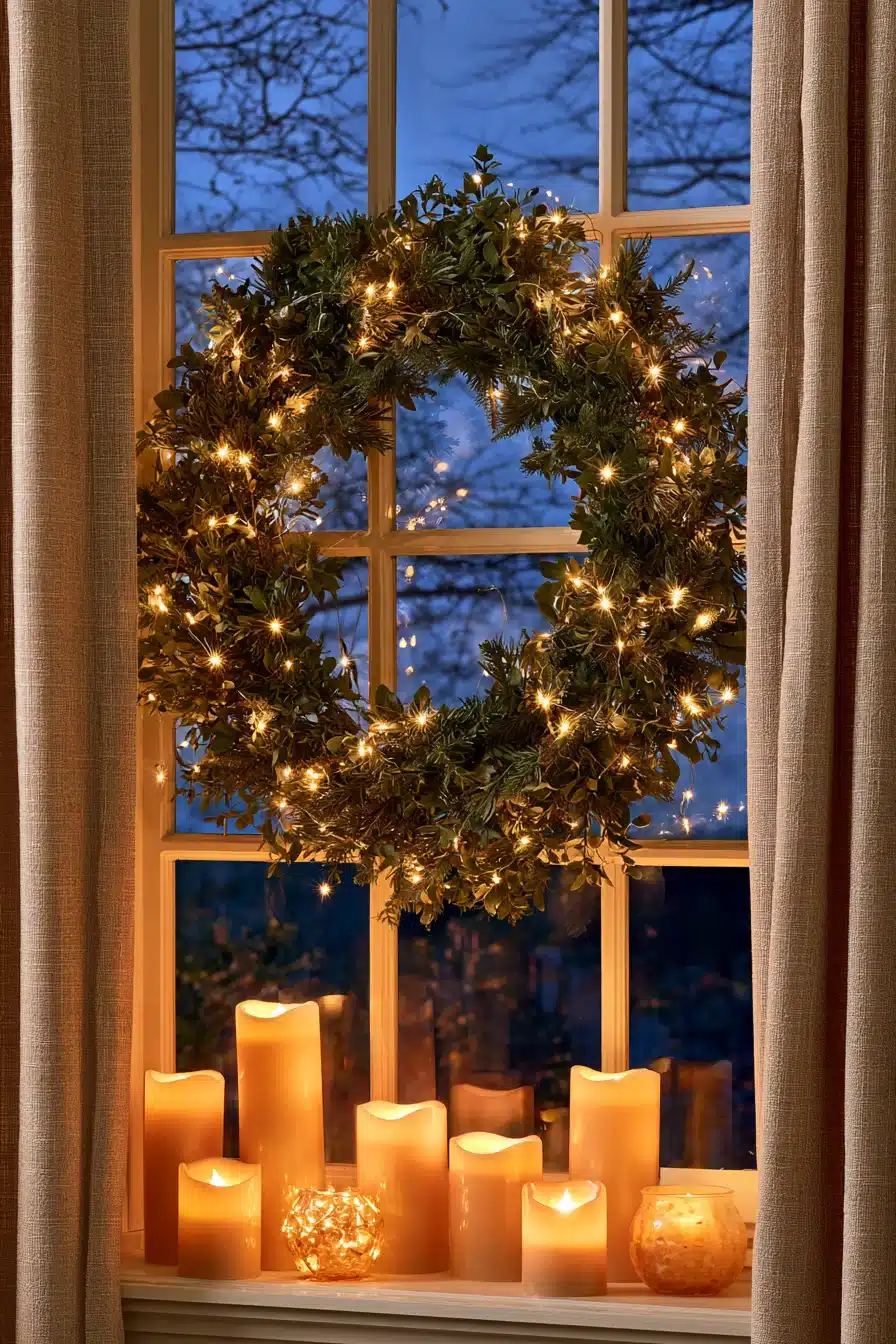 27 Beautiful Wreaths on Windows Ideas for a Cozy and Inviting Home