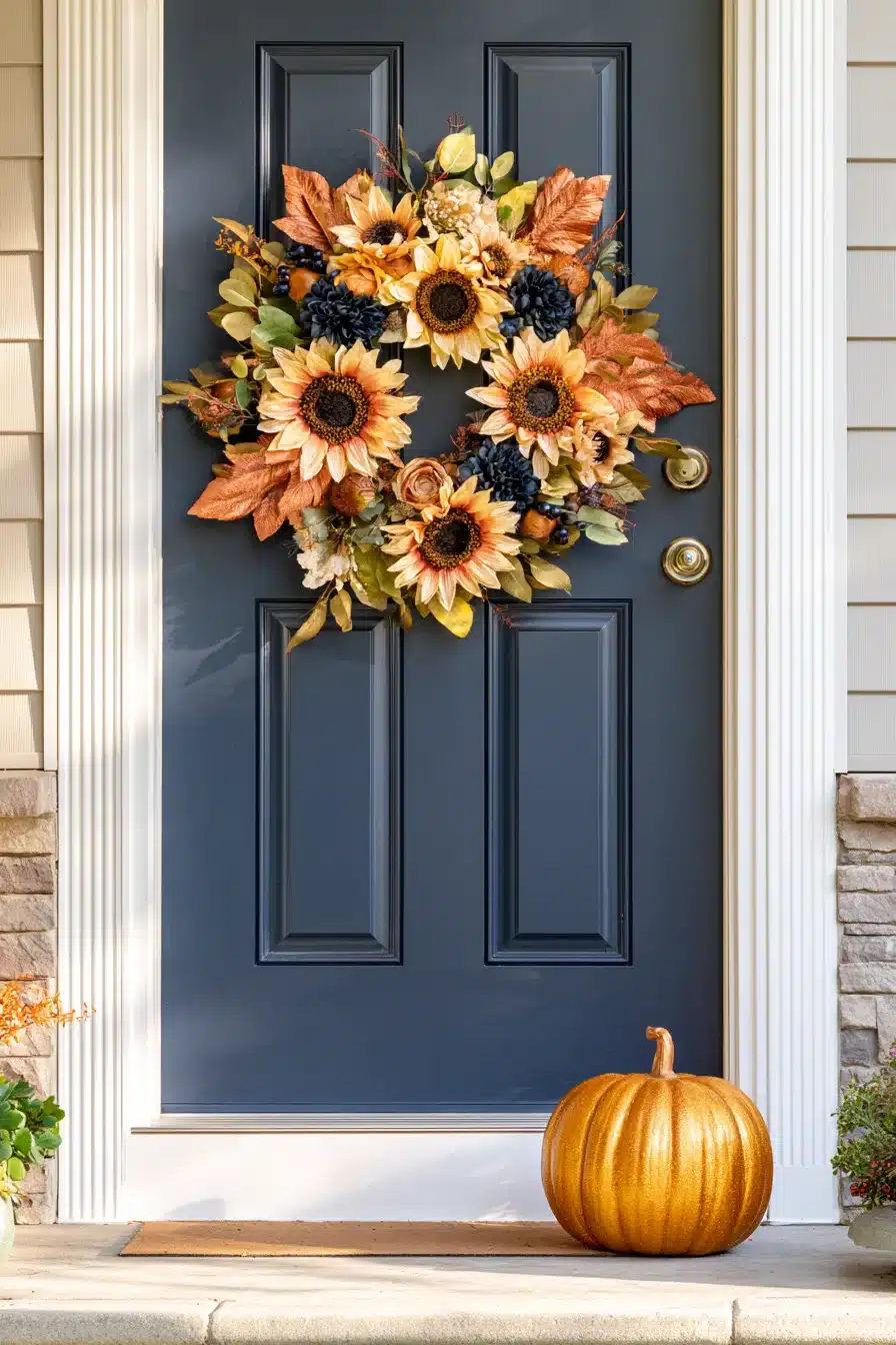 27 Cozy Small Porch Fall Decorating Ideas for a Warm Autumn Welcome