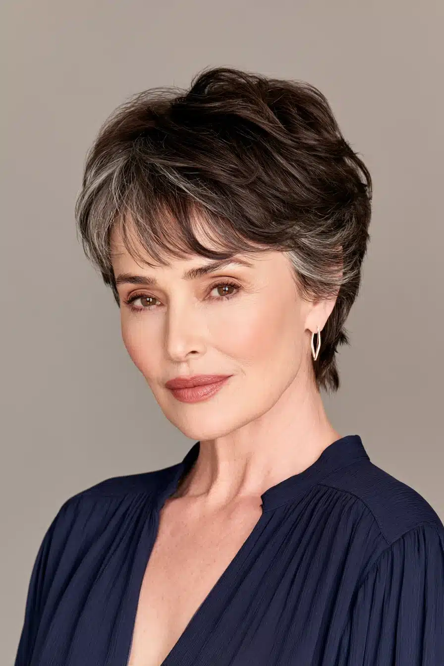 27 Beautiful Grey Blending Ideas for Dark Hair to Embrace Your Silver Strands