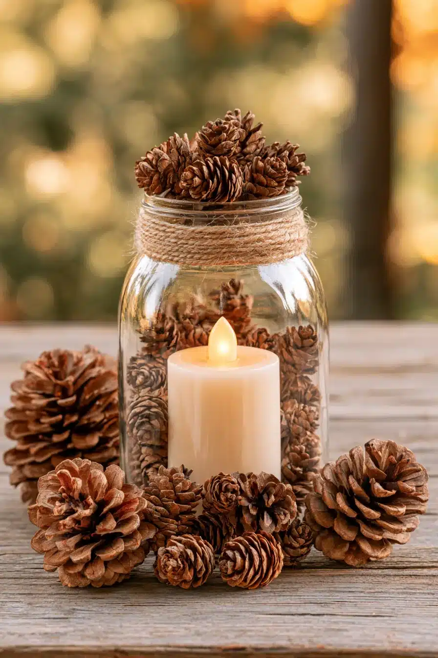 27 Cozy Fall Mason Jar Centerpieces That Bring Autumn Charm to Your Table