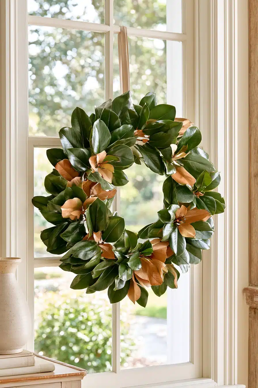 27 Beautiful Wreaths on Windows Ideas for a Cozy and Inviting Home