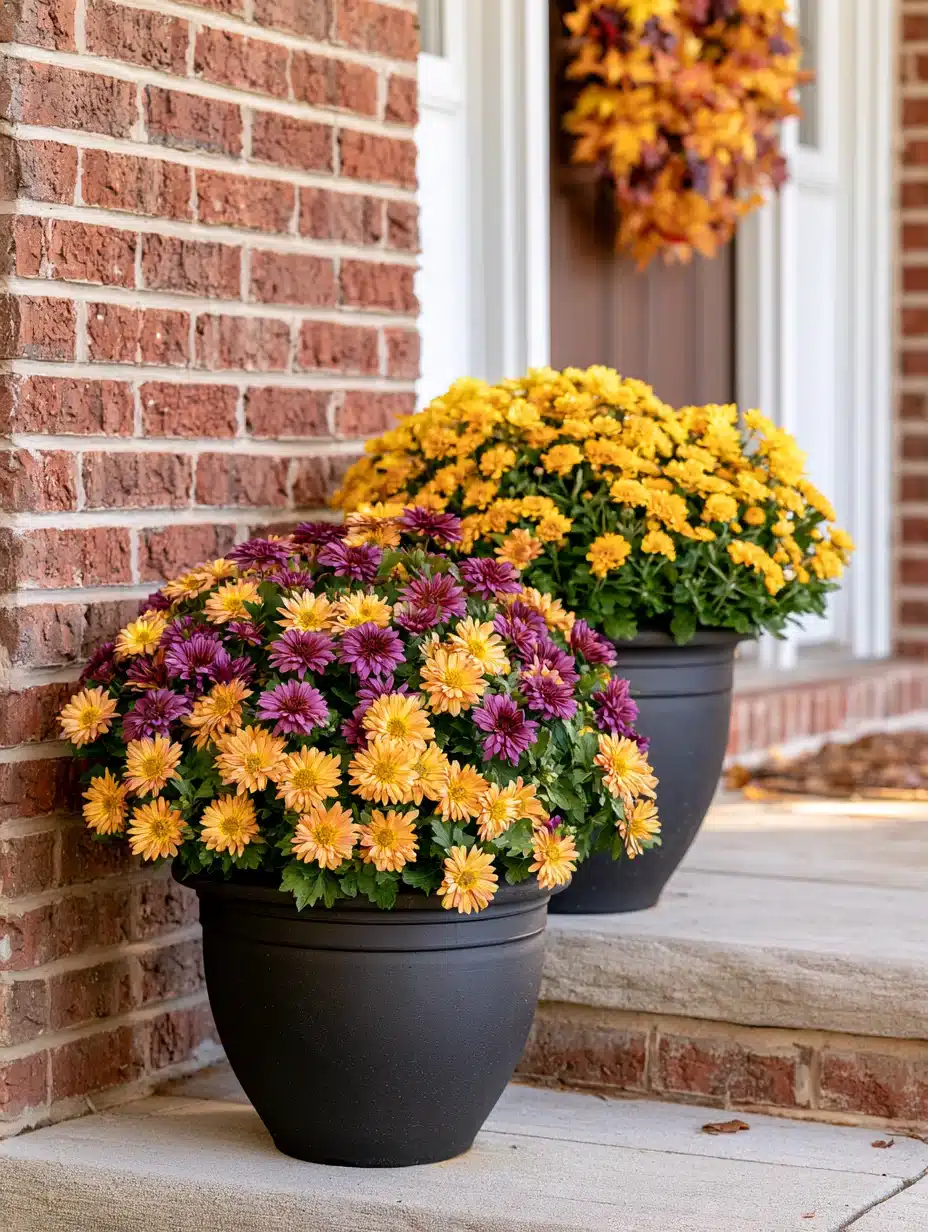 27 Beautiful Mums Front Porch Ideas for a Colorful Autumn Welcome