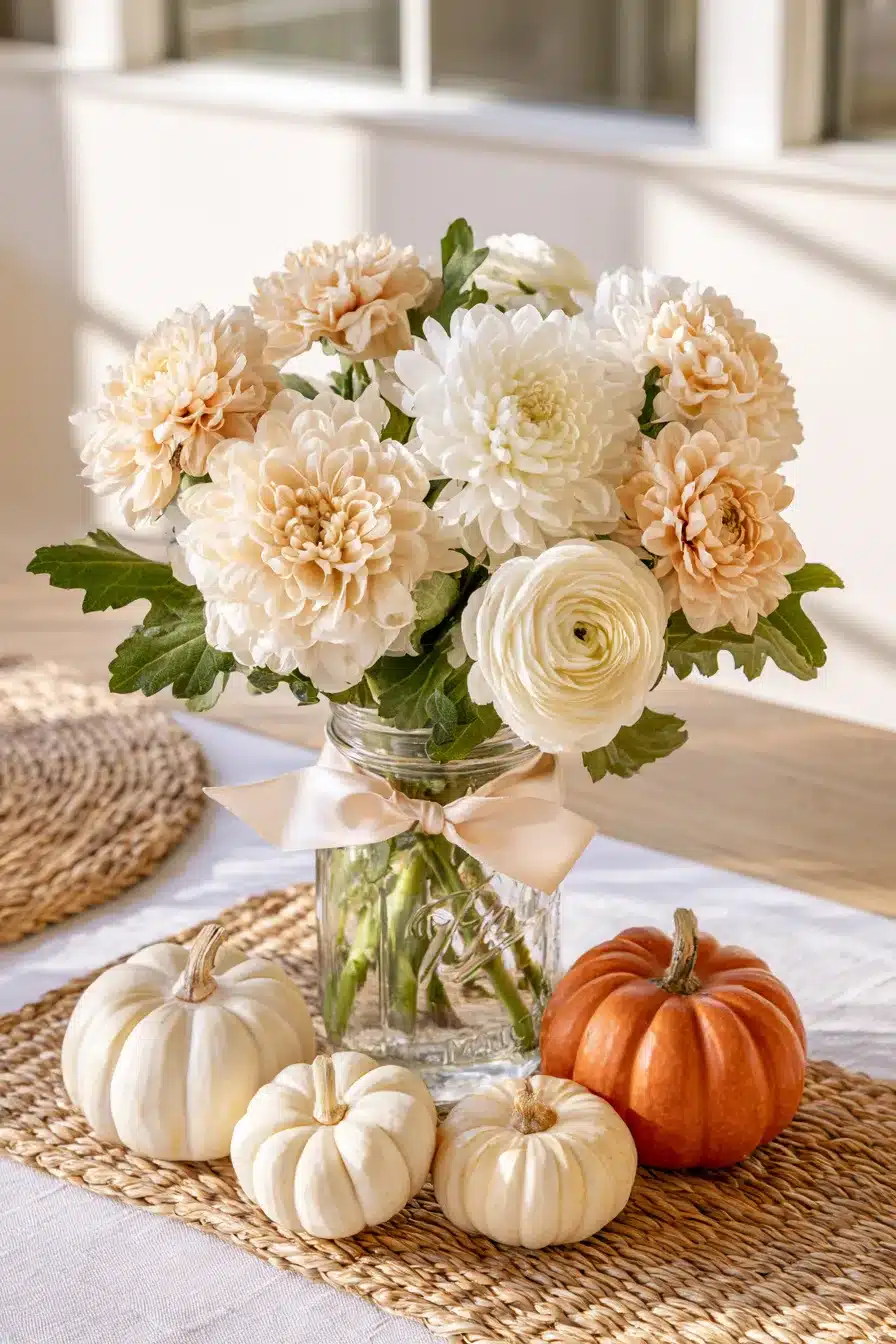 27 Cozy Fall Mason Jar Centerpieces That Bring Autumn Charm to Your Table