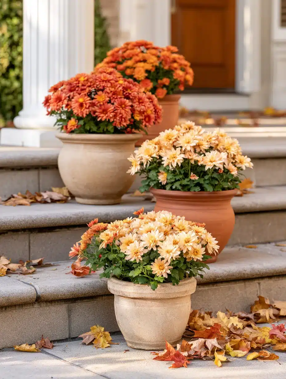 27 Beautiful Mums Front Porch Ideas for a Colorful Autumn Welcome