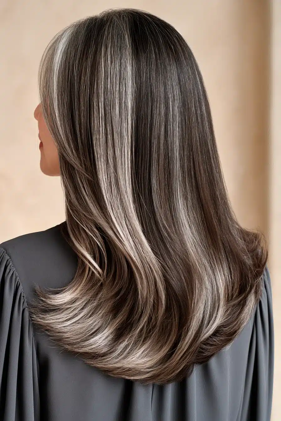 27 Beautiful Grey Blending Ideas for Dark Hair to Embrace Your Silver Strands