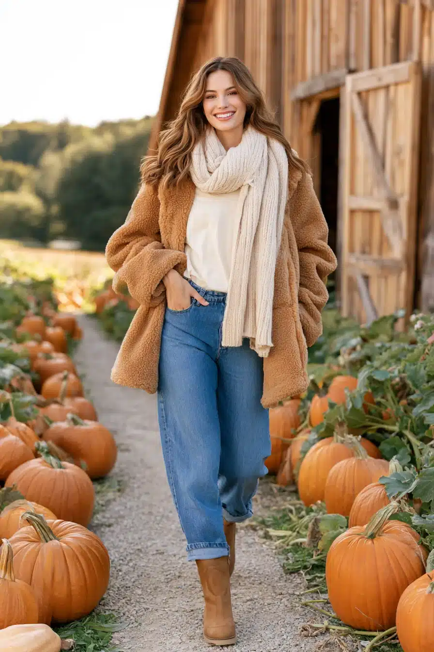 27 Cute Pumpkin Patch Outfit Ideas for a Cozy Autumn Adventure