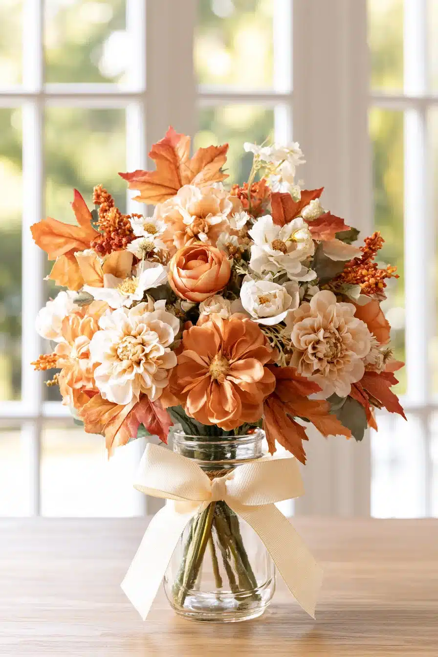 27 Cozy Fall Mason Jar Centerpieces That Bring Autumn Charm to Your Table