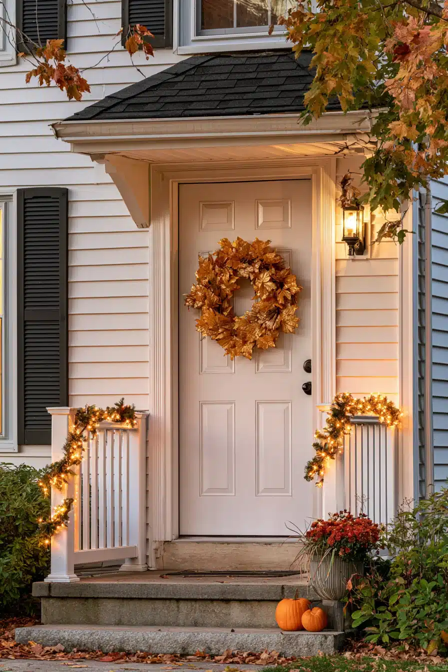27 Cozy Small Porch Fall Decorating Ideas for a Warm Autumn Welcome