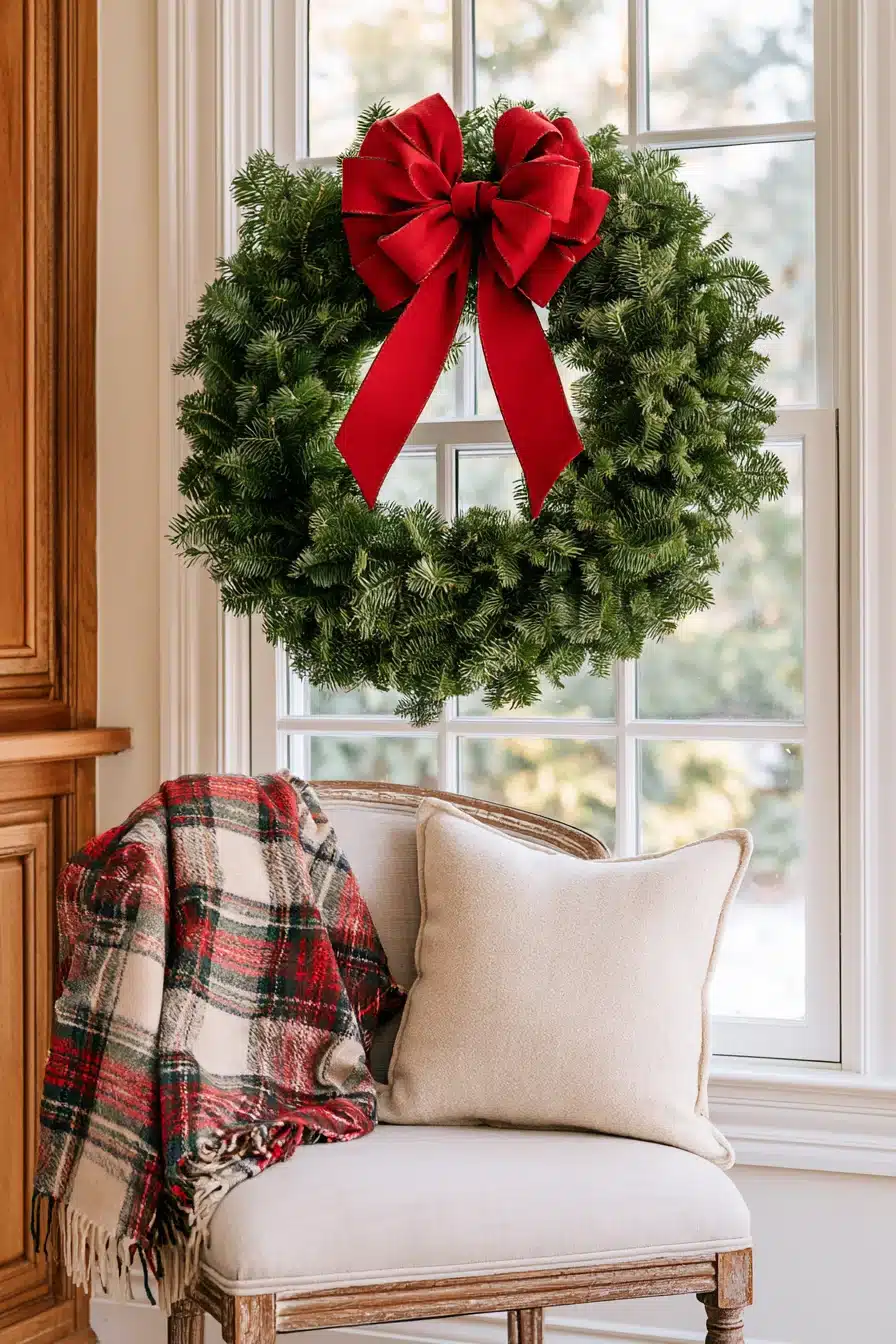 27 Beautiful Wreaths on Windows Ideas for a Cozy and Inviting Home