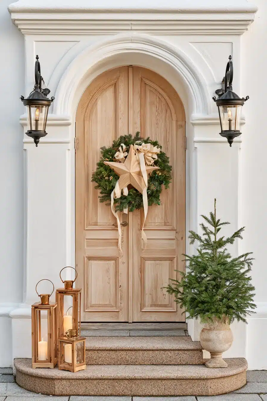 27 Beautiful Christmas Door Decorations for a Warm Holiday Welcome