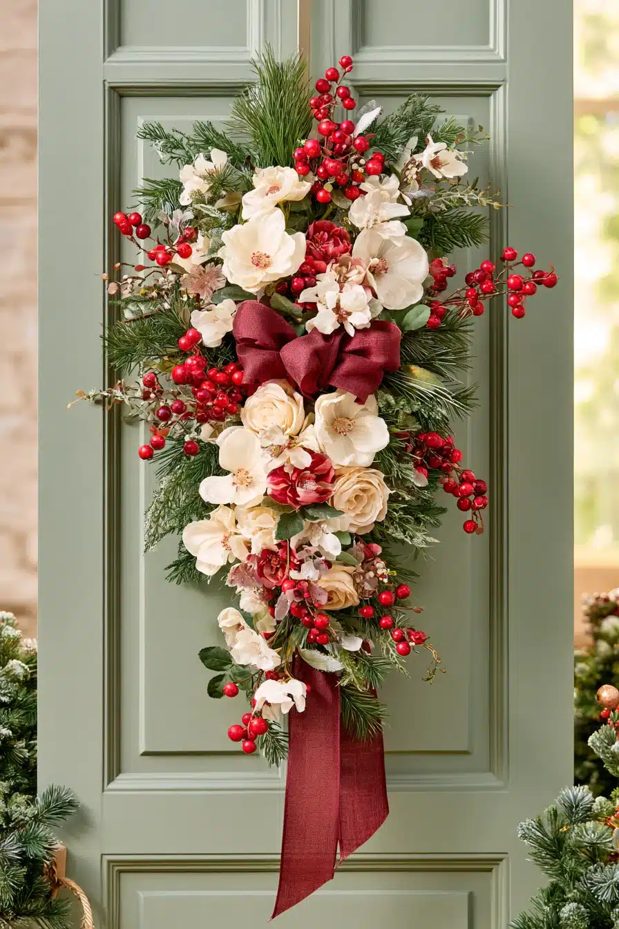 27 Beautiful Christmas Door Decorations for a Warm Holiday Welcome
