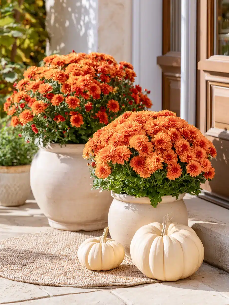 27 Beautiful Mums Front Porch Ideas for a Colorful Autumn Welcome