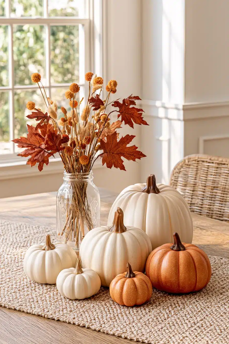 27 Cozy Fall Mason Jar Centerpieces That Bring Autumn Charm to Your Table