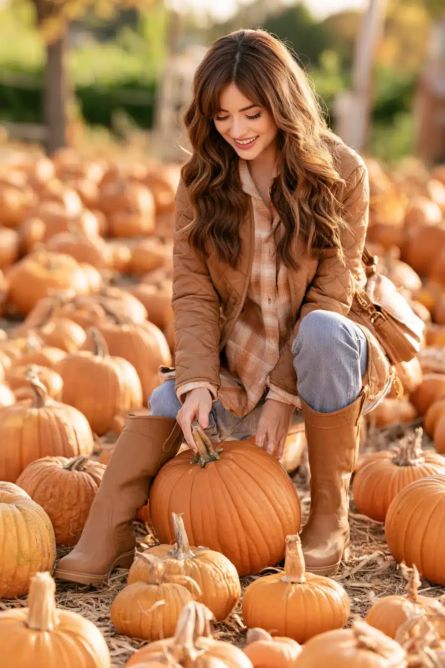 27 Cute Pumpkin Patch Outfit Ideas for a Cozy Autumn Adventure