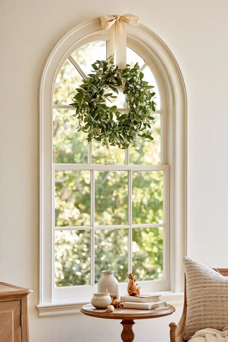 27 Beautiful Wreaths on Windows Ideas for a Cozy and Inviting Home