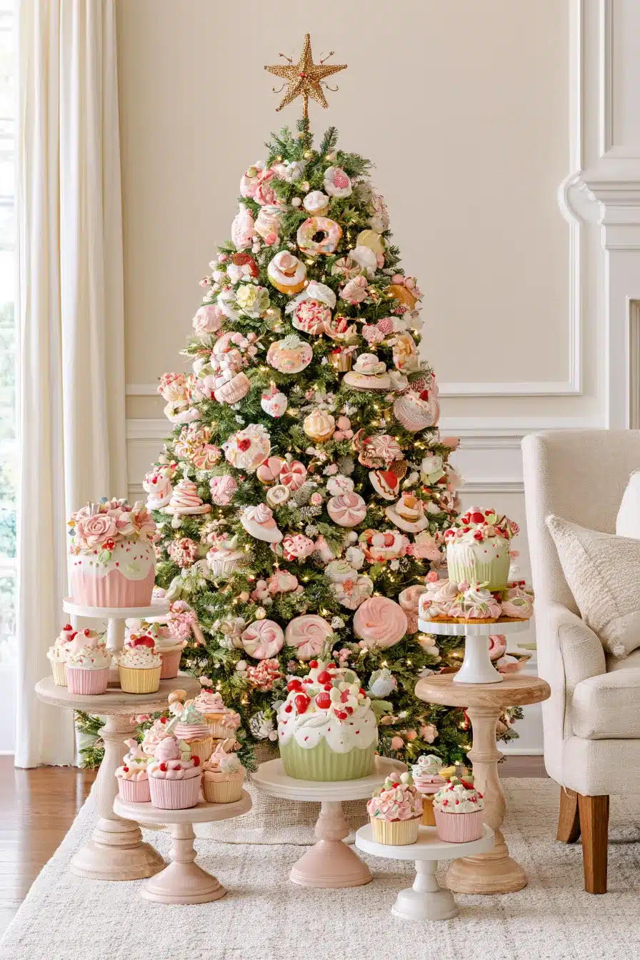 27 Whimsical Candyland Christmas Tree Ideas for a Sweet and Colorful Holiday