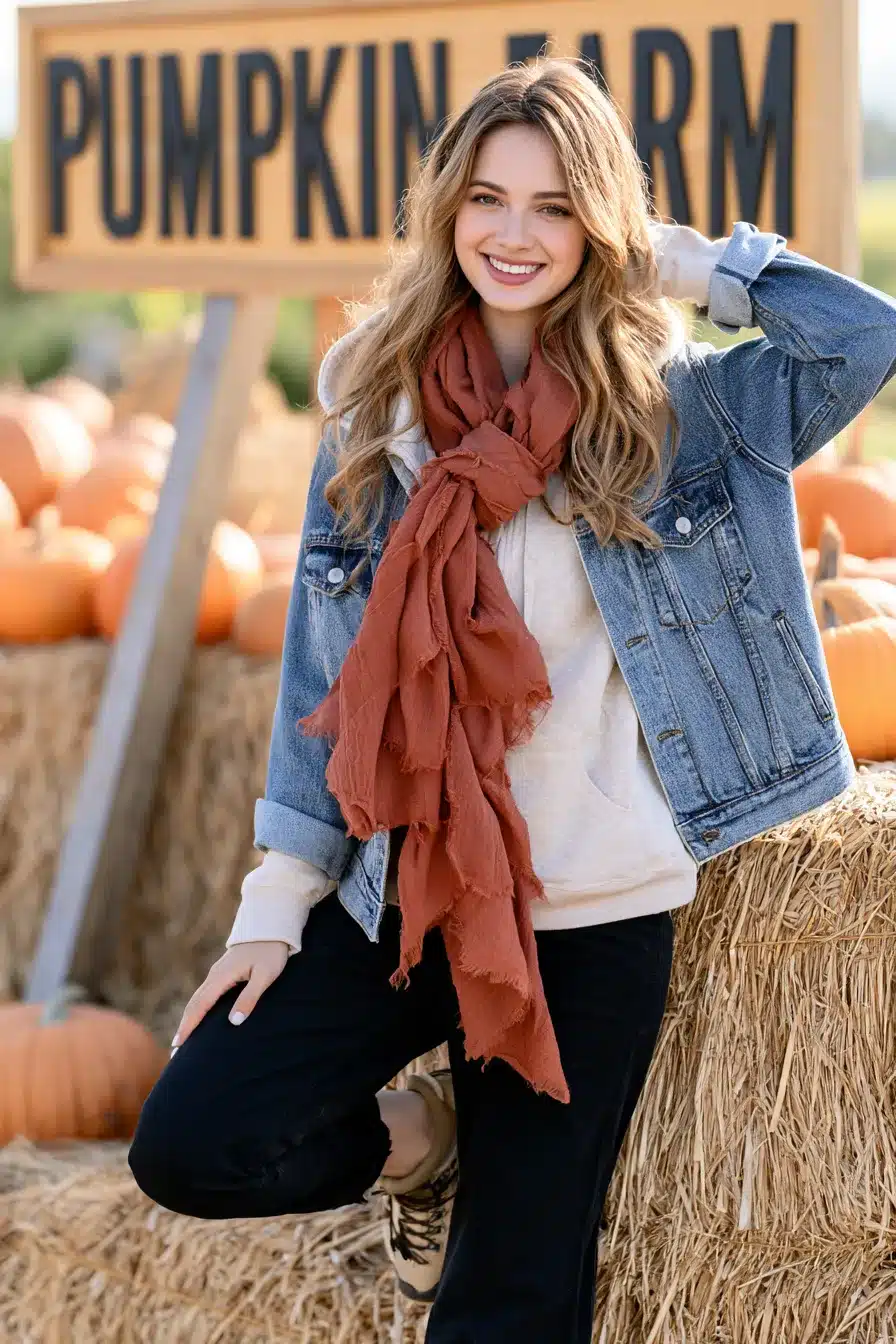 27 Cute Pumpkin Patch Outfit Ideas for a Cozy Autumn Adventure