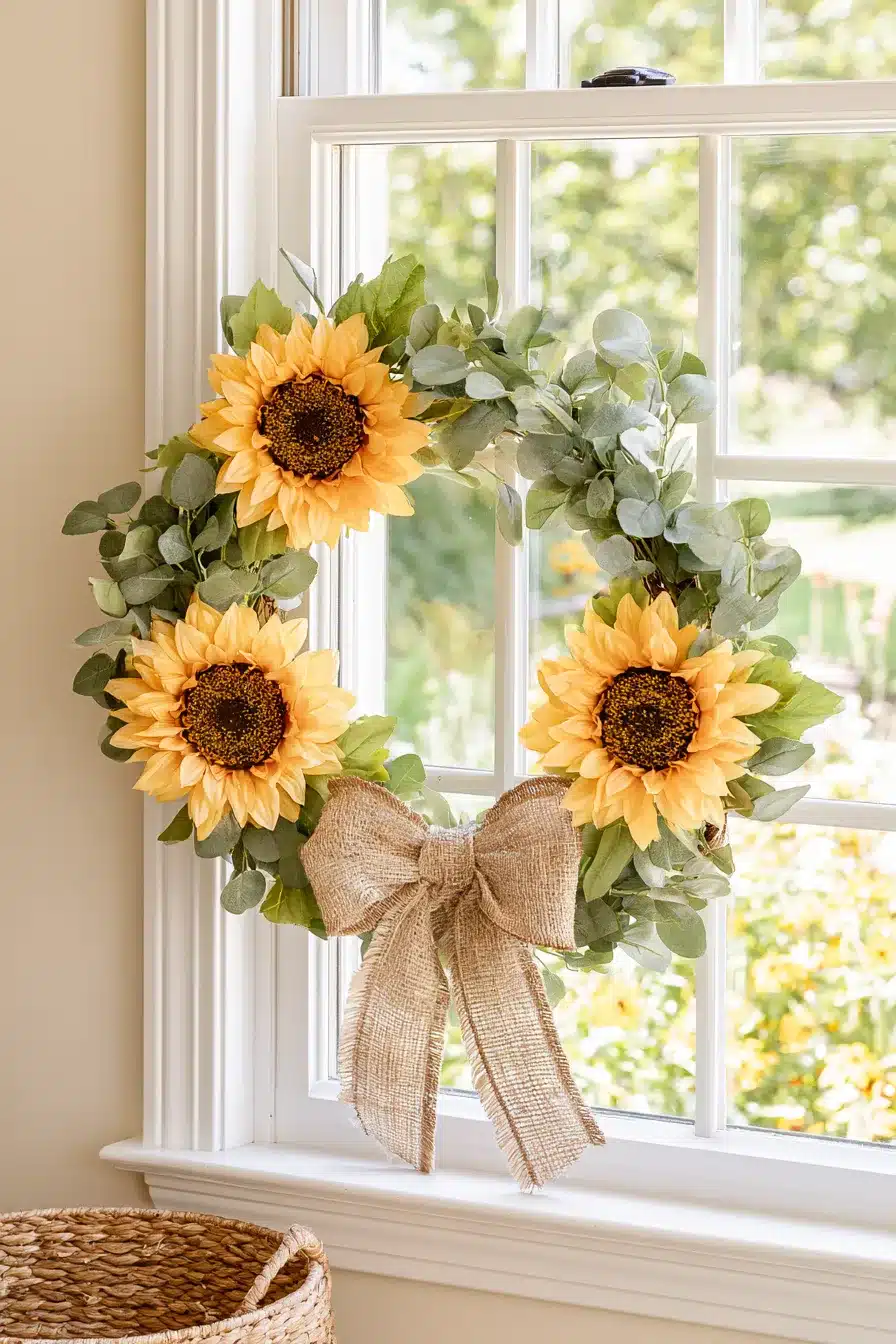27 Beautiful Wreaths on Windows Ideas for a Cozy and Inviting Home
