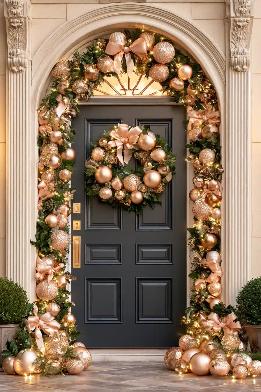 27 Beautiful Christmas Door Decorations for a Warm Holiday Welcome