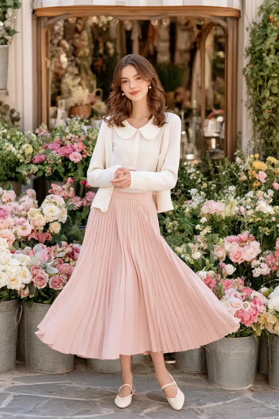 27 Beautiful Coquette Outfit Ideas With Bows Lace and Pearls