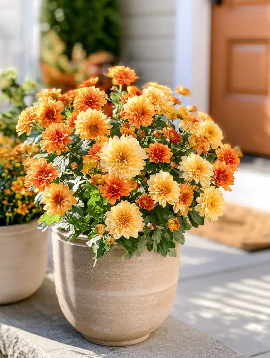 27 Beautiful Mums Front Porch Ideas for a Colorful Autumn Welcome