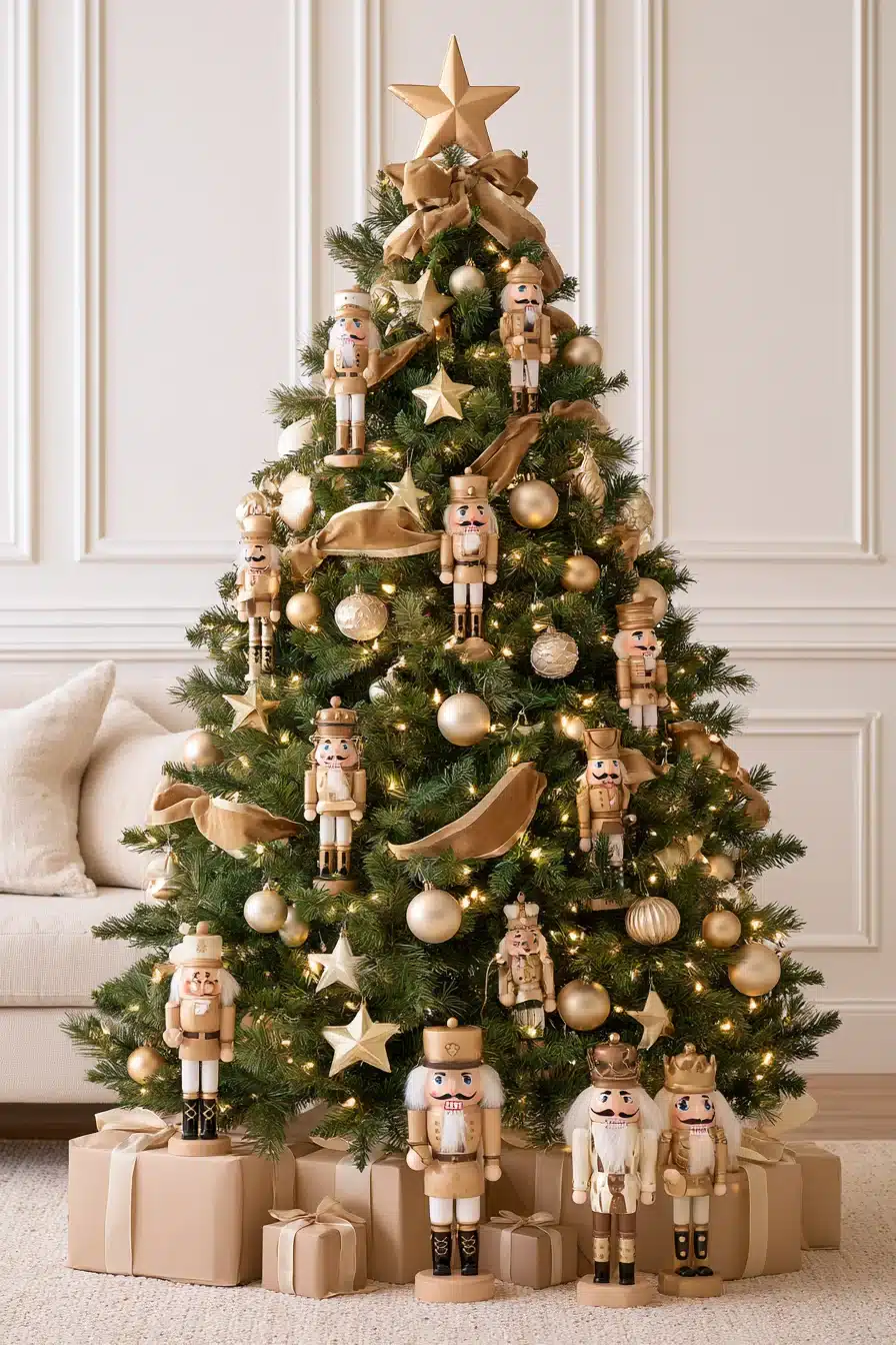 27 Stunning Gold Christmas Tree Ideas to Make Your Holiday Home Sparkle
