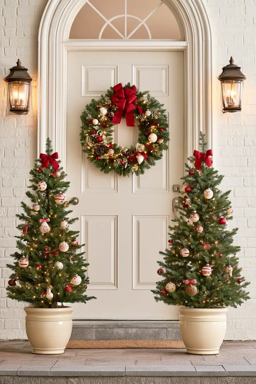 27 Beautiful Christmas Door Decorations for a Warm Holiday Welcome