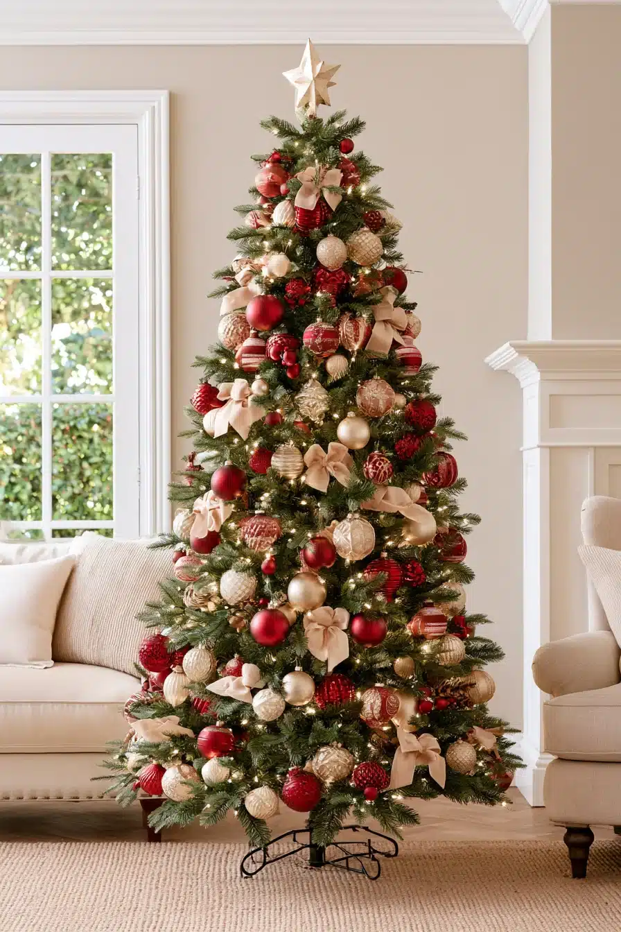 27 Timeless Traditional Christmas Tree Ideas for a Warm and Festive Home