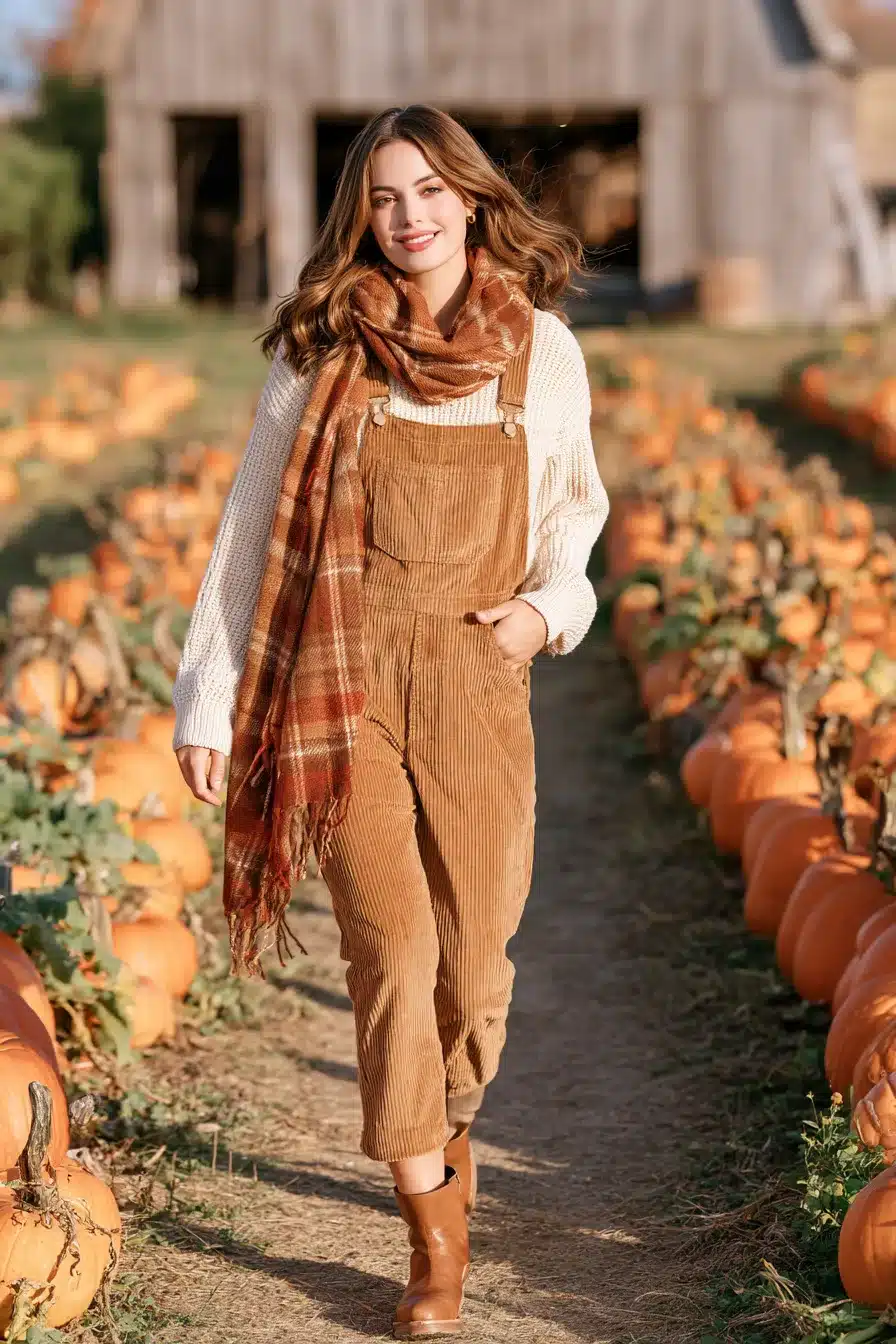 27 Cute Pumpkin Patch Outfit Ideas for a Cozy Autumn Adventure