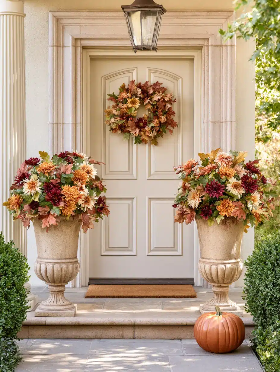 27 Beautiful Mums Front Porch Ideas for a Colorful Autumn Welcome