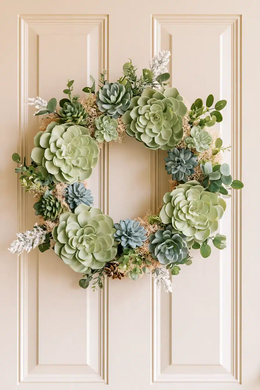 27 Beautiful Winter Wreaths for Front Door Decor That Welcomes You Home