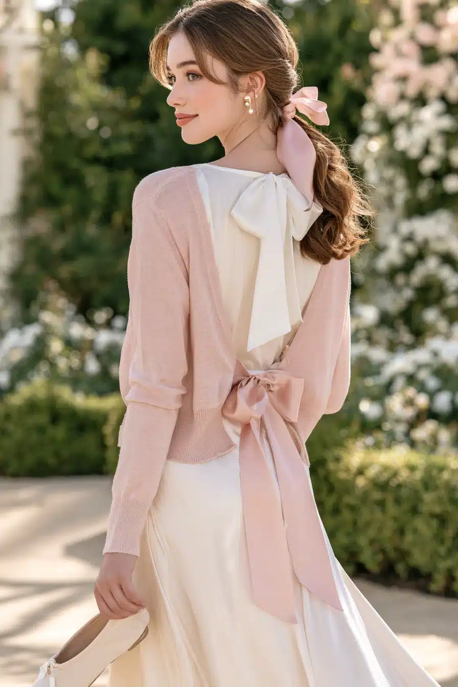 27 Beautiful Coquette Outfit Ideas With Bows Lace and Pearls