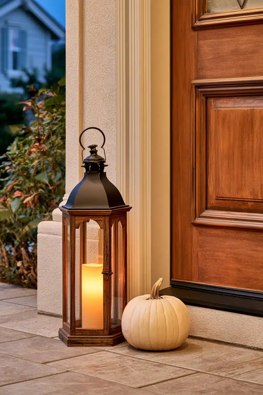 27 Cozy Small Porch Fall Decorating Ideas for a Warm Autumn Welcome