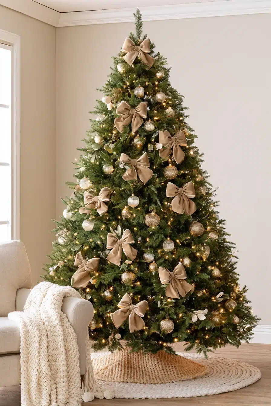 27 Stunning Gold Christmas Tree Ideas to Make Your Holiday Home Sparkle