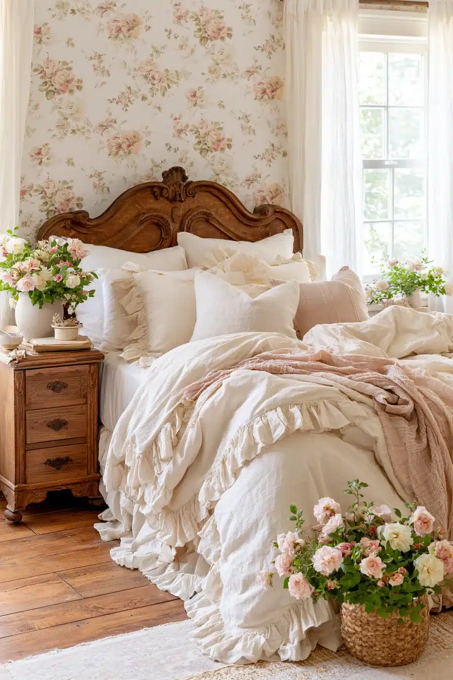 27 Charming Vintage Cottagecore Bedroom Ideas for a Cozy Retreat