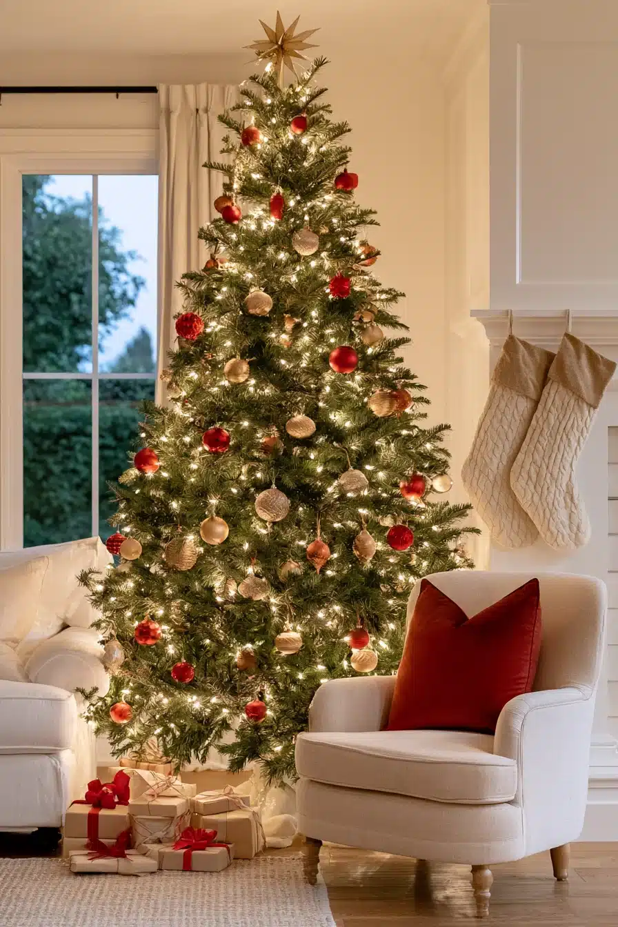 27 Timeless Traditional Christmas Tree Ideas for a Warm and Festive Home