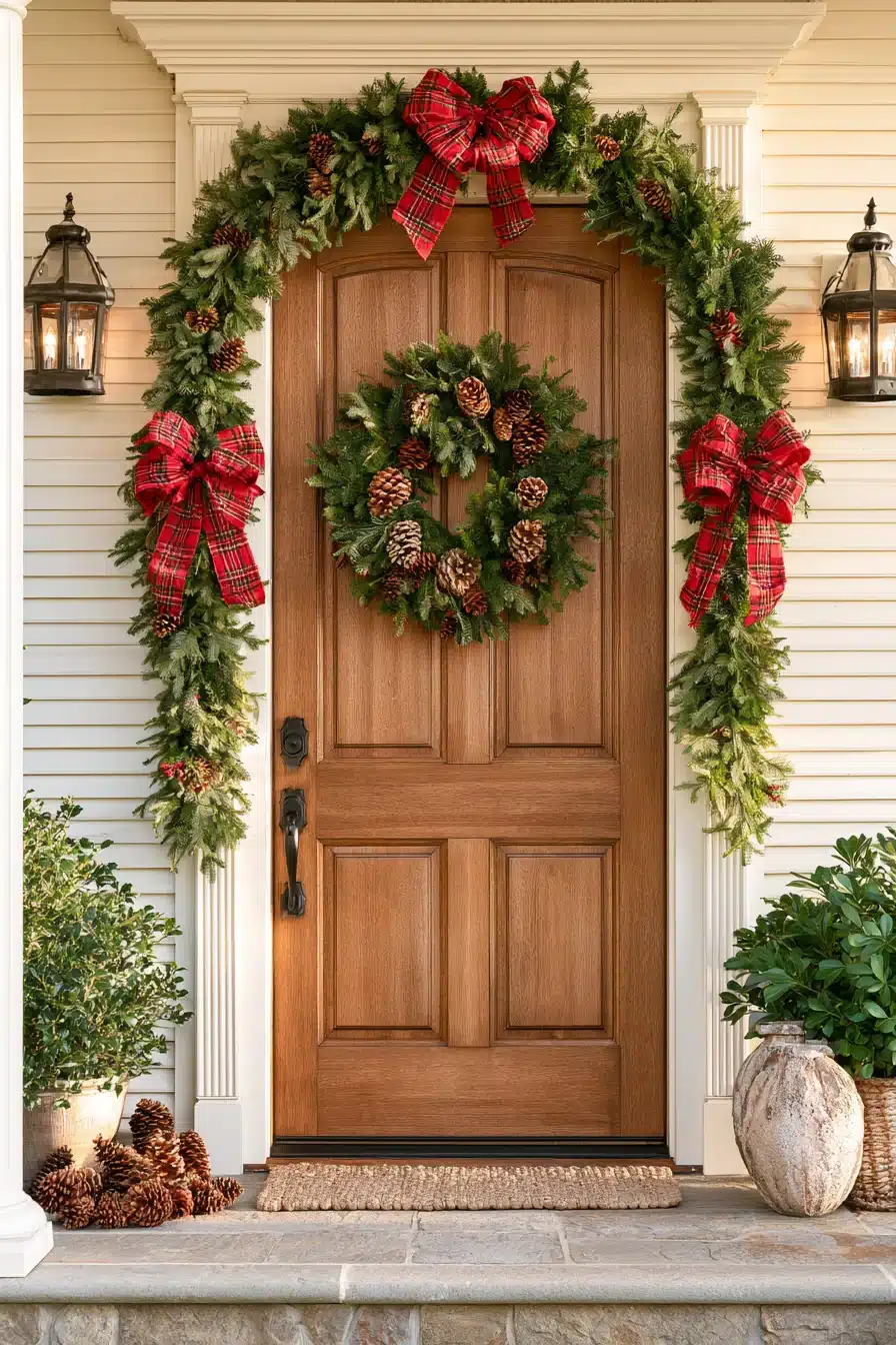 27 Beautiful Christmas Door Decorations for a Warm Holiday Welcome