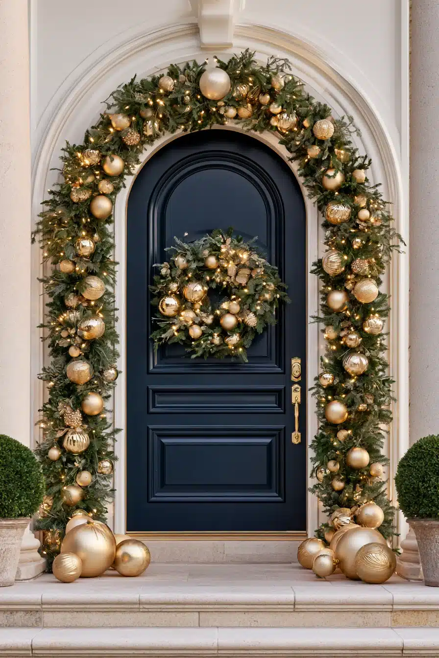 27 Beautiful Christmas Door Decorations for a Warm Holiday Welcome