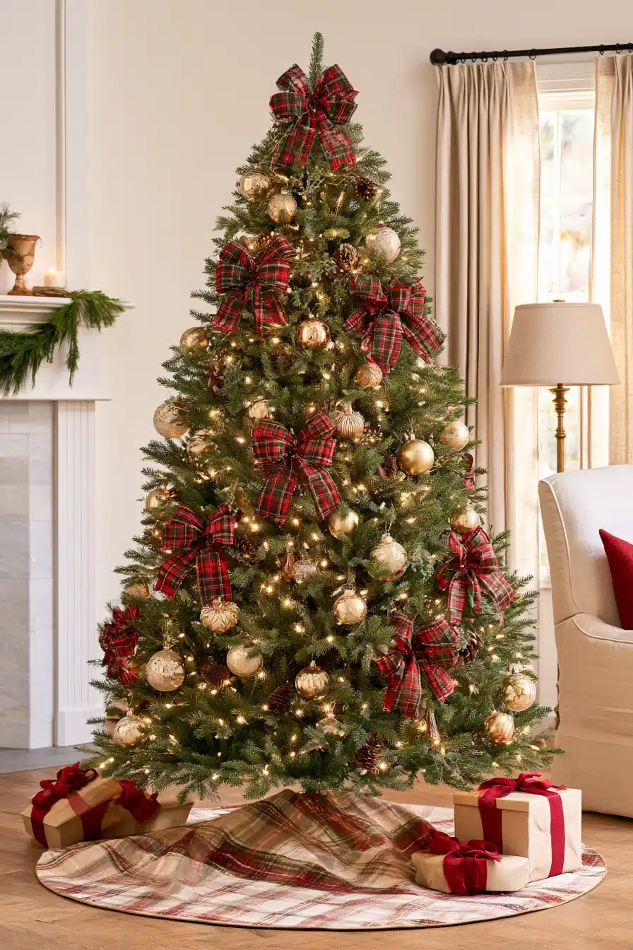 27 Timeless Traditional Christmas Tree Ideas for a Warm and Festive Home