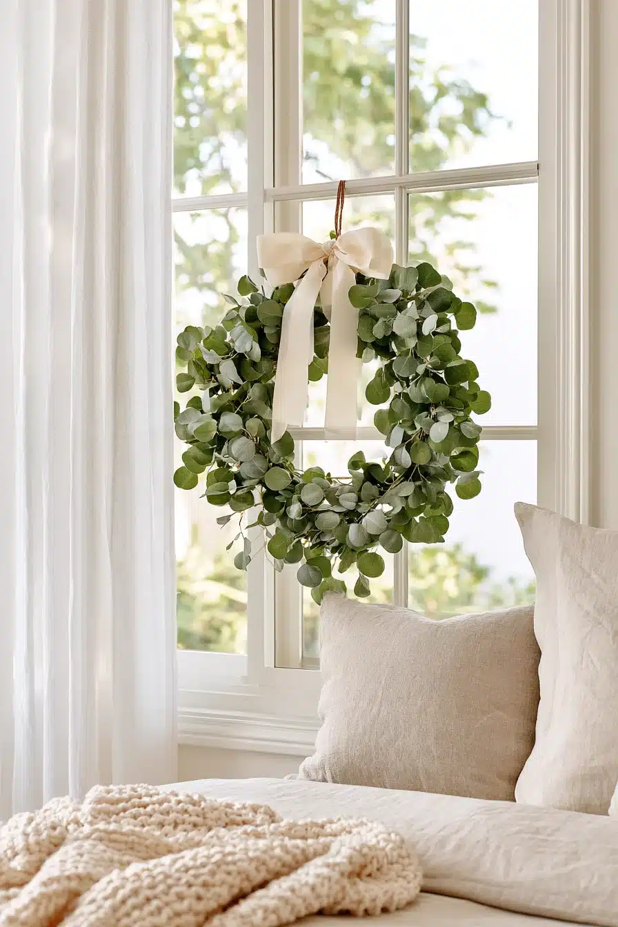 27 Beautiful Wreaths on Windows Ideas for a Cozy and Inviting Home