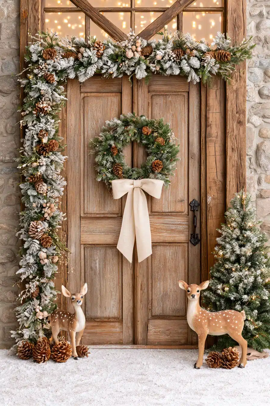 27 Beautiful Christmas Door Decorations for a Warm Holiday Welcome