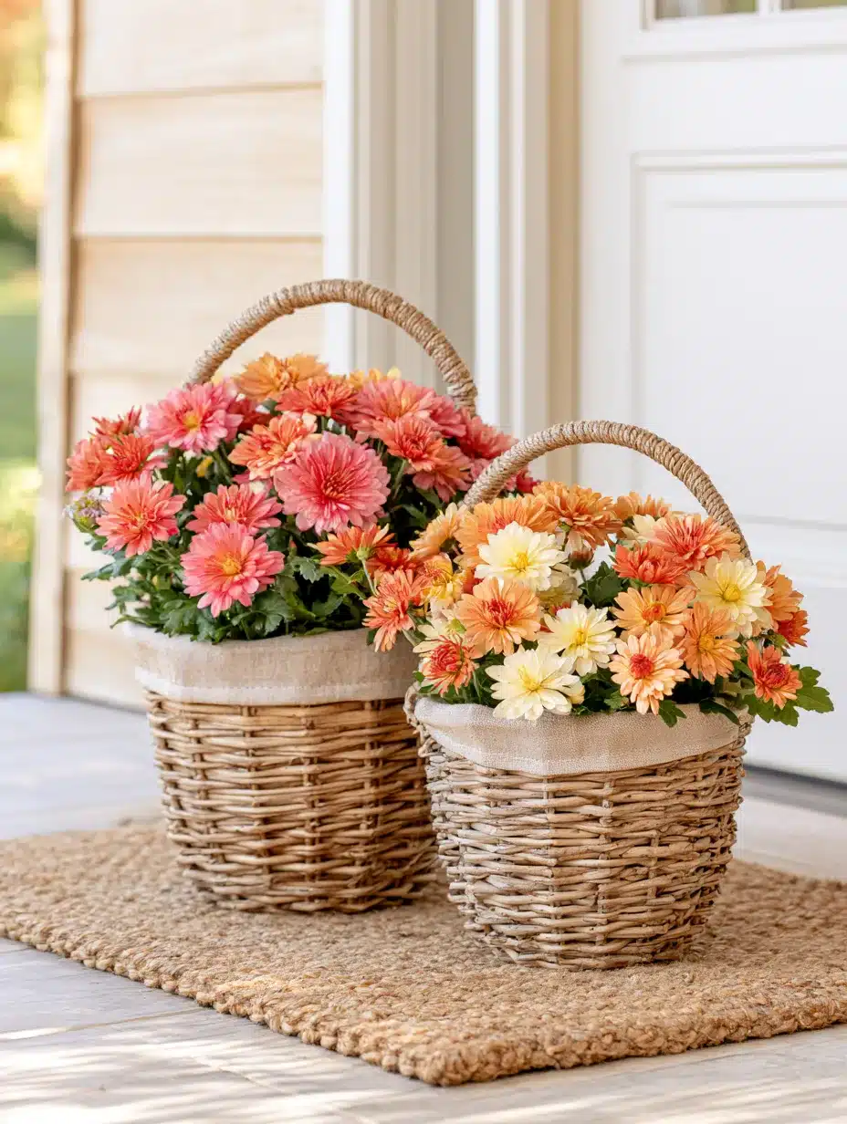 27 Beautiful Mums Front Porch Ideas for a Colorful Autumn Welcome