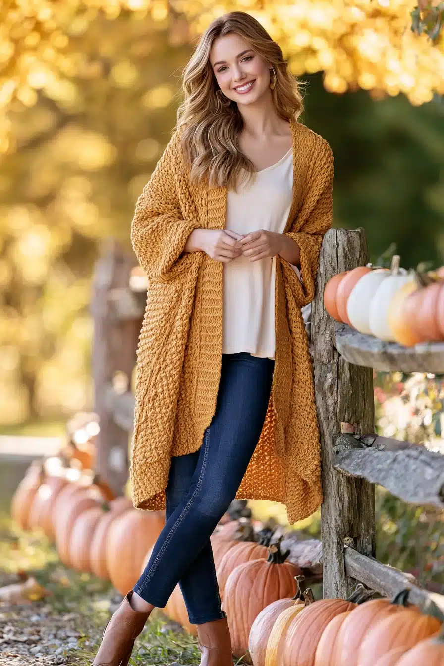 27 Cute Pumpkin Patch Outfit Ideas for a Cozy Autumn Adventure
