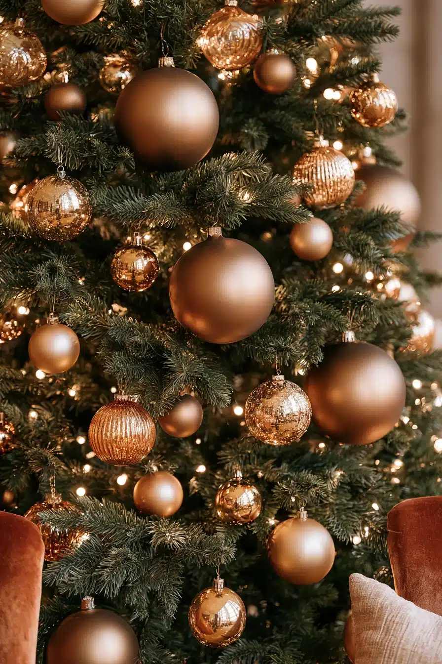 27 Stunning Gold Christmas Tree Ideas to Make Your Holiday Home Sparkle