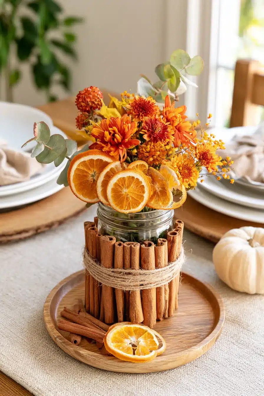 27 Cozy Fall Mason Jar Centerpieces That Bring Autumn Charm to Your Table