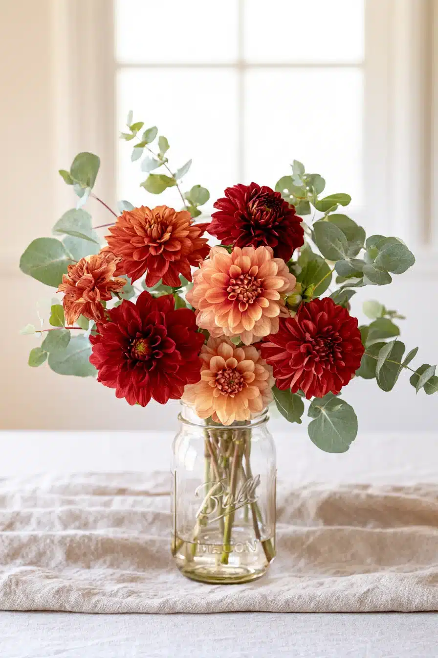 27 Cozy Fall Mason Jar Centerpieces That Bring Autumn Charm to Your Table