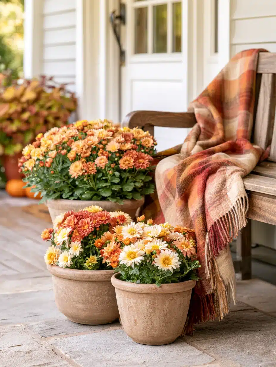 27 Beautiful Mums Front Porch Ideas for a Colorful Autumn Welcome